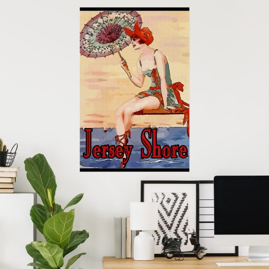  New Jersey op de Shore Poster (Thuiskantoor)