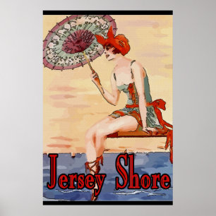  New Jersey op de Shore Poster