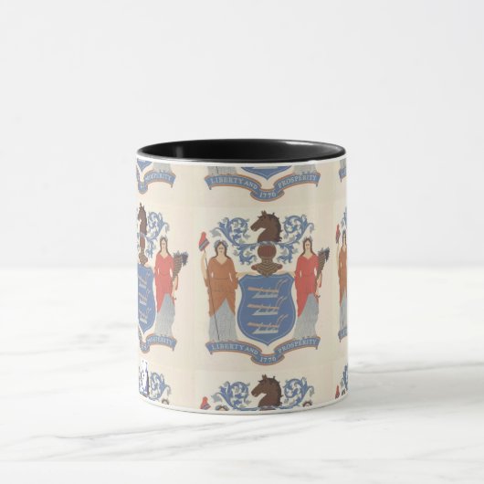 New Jersey Original 1776 State Seal Mok (Midden)