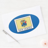 New Jersey Ovale Sticker (Envelop)