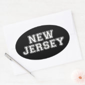 New Jersey Ovale Sticker (Envelop)