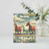 New Jersey Paarden Briefkaart (Staand voorkant)