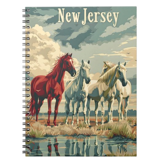 New Jersey Paarden Notitieboek (Voorkant)