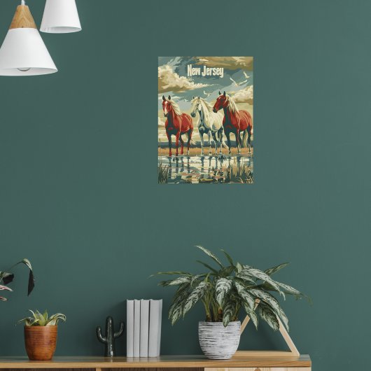 New Jersey Paarden Poster (Woonkamer 1)