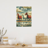 New Jersey Paarden Poster (Keuken)