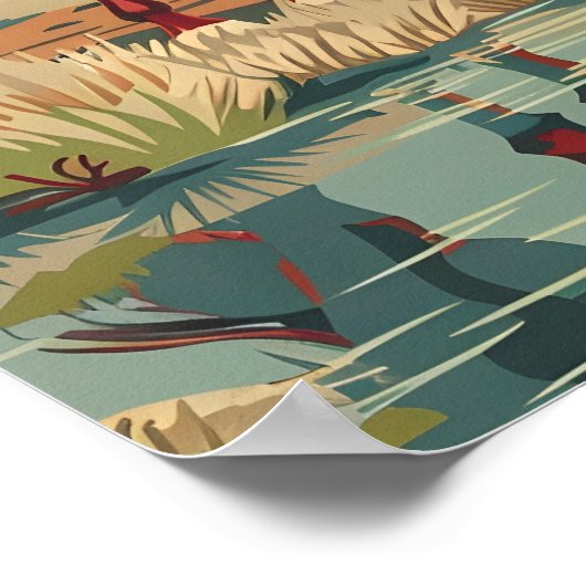 New Jersey Paarden Poster (Hoek)