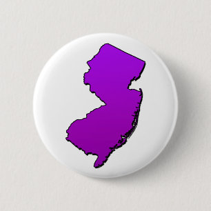New Jersey Paars Outline Ronde Button 5,7 Cm