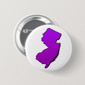 New Jersey Paars Outline Ronde Button 5,7 Cm (Voorkant /achterkant)