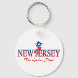 New Jersey Patriotic Sleutelhanger