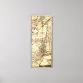 New Jersey Pennsylvania New York Map (1777) Canvas Afdruk (Voorkant)