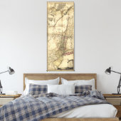 New Jersey Pennsylvania New York Map (1777) Canvas Afdruk (Insitu (Slaapkamer))