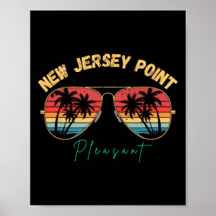 New Jersey Point Pleasant Souvenir Surfplank Poster