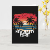 New Jersey Point Pleasant Surfboarder Palmboom Zo Kaart (Gele Bloem)