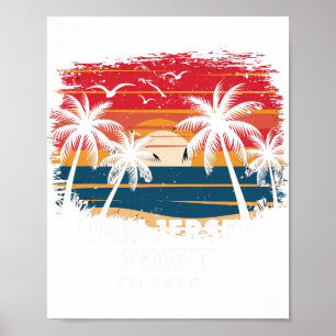 New Jersey Point Pleasant Surfboarder Palmboom Zo Poster