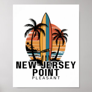 New Jersey Point Pleasant Surfen Surfer _1 Poster