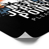 New Jersey Point Pleasant Surfen Surfer Poster (Hoek)