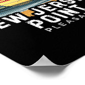 New Jersey Point Pleasant Surfplank Strand Poster (Hoek)