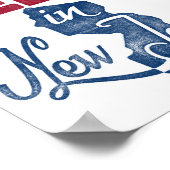 New Jersey Poster Funny Red White Blue State Print (Hoek)