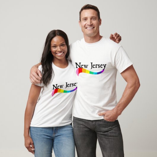 New Jersey Pride Regenboog Wave Pride Parade NJ Ho T-shirt (Unisex)