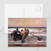 New Jersey, Pushing off the boat, beeldende kunst, Briefkaart (Voorkant / Achterkant)