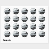 New Jersey Quarter Ronde Sticker (Vel)