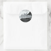 New Jersey Quarter Ronde Sticker (Tas)