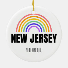 New Jersey - Rainbow - Briefkaarten - Gepersonalis Keramisch Ornament