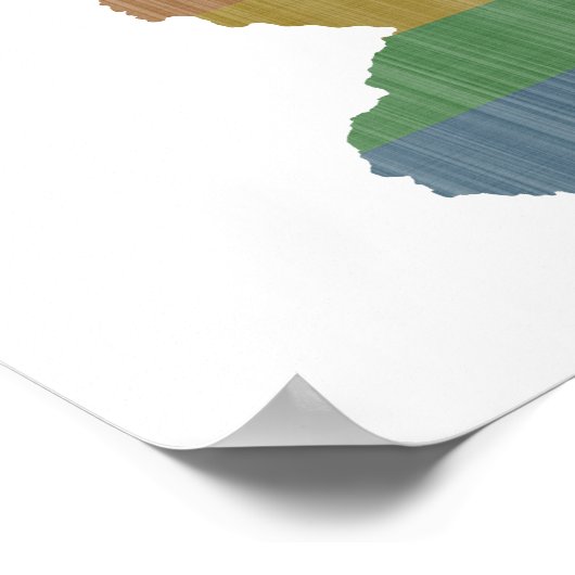 New Jersey Rainbow Gay Pride Poster (Hoek)