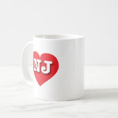 New Jersey Red Heart - Ik hou van NJ Koffiemok (Voorkant links)
