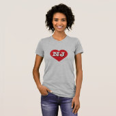 New Jersey Red Heart - Ik hou van NJ T-shirt (Voorkant volledig)