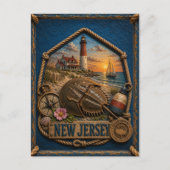 New Jersey Reizen Briefkaart (Voorkant)