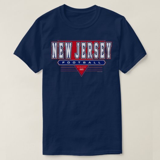 New Jersey Retro  Giants geïnspireerd jaren '90 T-shirt (Design voorkant)