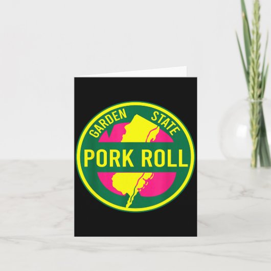 New Jersey Rk Roll Nj Garden State Parkway Sign Gr Kaart (Voorkant)