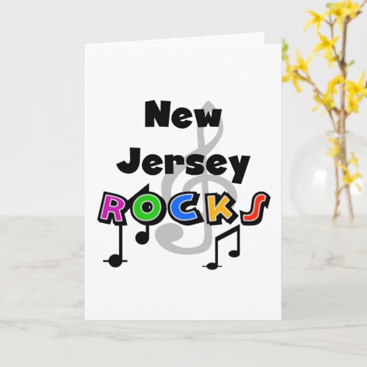 New Jersey Rocks Kaart (Gele Bloem)