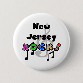 New Jersey Rocks Ronde Button 5,7 Cm