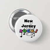 New Jersey Rocks Ronde Button 5,7 Cm (Voorkant /achterkant)