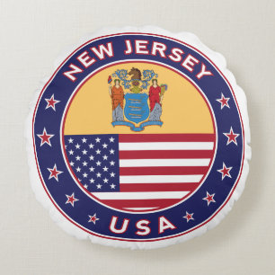 New Jersey Rond Kussen