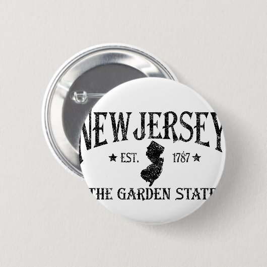 New Jersey Ronde Button 5,7 Cm (Voorkant /achterkant)