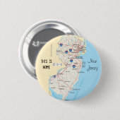 New Jersey Ronde Button 5,7 Cm (Voorkant /achterkant)