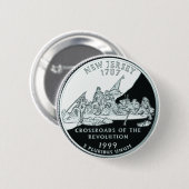 New Jersey Ronde Button 5,7 Cm (Voorkant /achterkant)