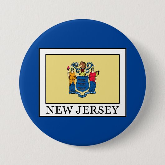 New Jersey Ronde Button 7,6 Cm (Voorkant)