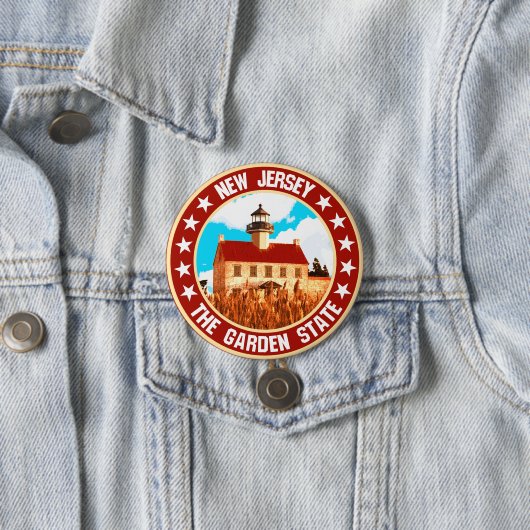 New Jersey Ronde Button 7,6 Cm (In situ)