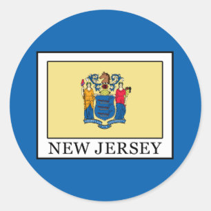 New Jersey Ronde Sticker