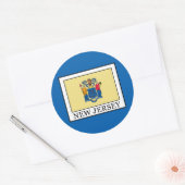 New Jersey Ronde Sticker (Envelop)