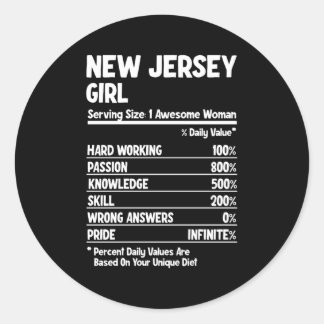New Jersey Ronde Sticker