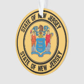 New Jersey Round Emblem Ornament (voorkant)