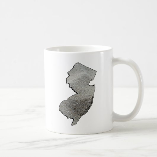New Jersey Sandy State Outline Koffiemok (Rechts)