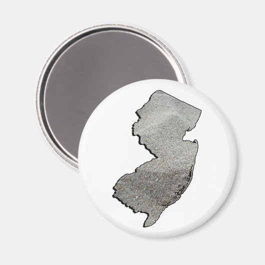 New Jersey Sandy State Outline Magneet (Voorkant / Achterkant)