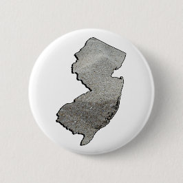 New Jersey Sandy State Outline Ronde Button 5,7 Cm