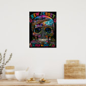 New Jersey Schedel Art Print | State of Mind (Keuken)